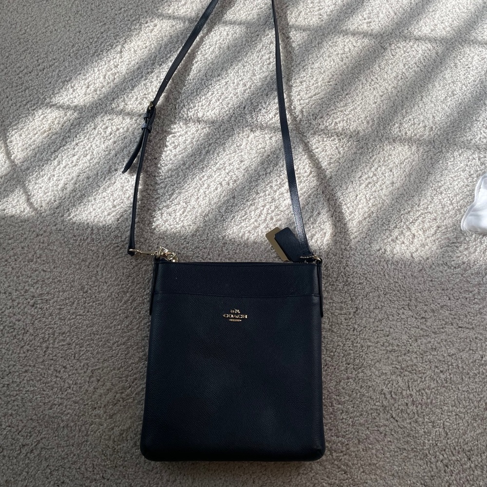 Navy Coach “Kitt Messenger” Crossbody Bag